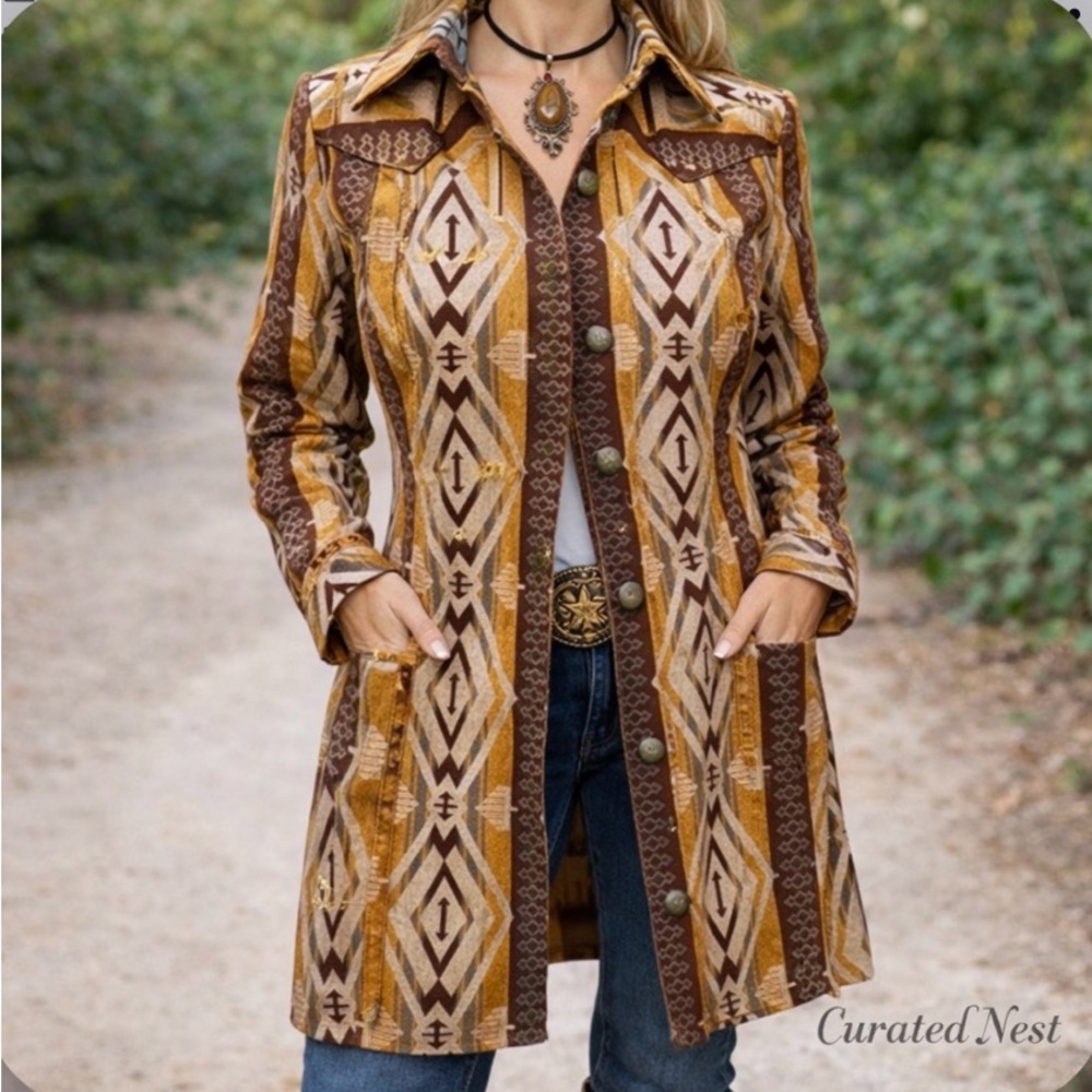 Silverado Vintage Shorter Jacket / thick shirt w concho  buttons
